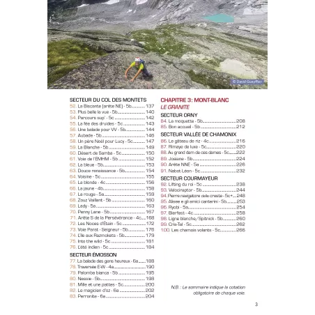 100 grandes voies plaisir autour de Chamonix