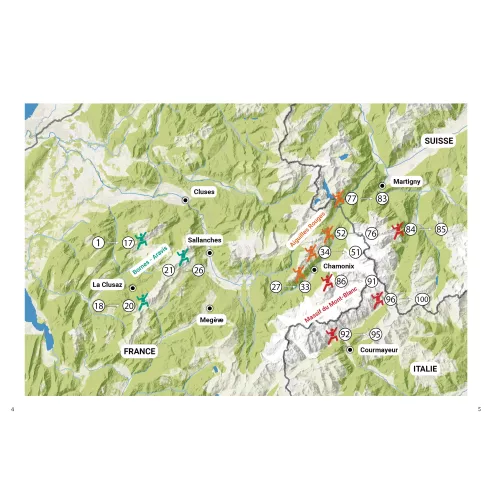 100 grandes voies plaisir autour de Chamonix
