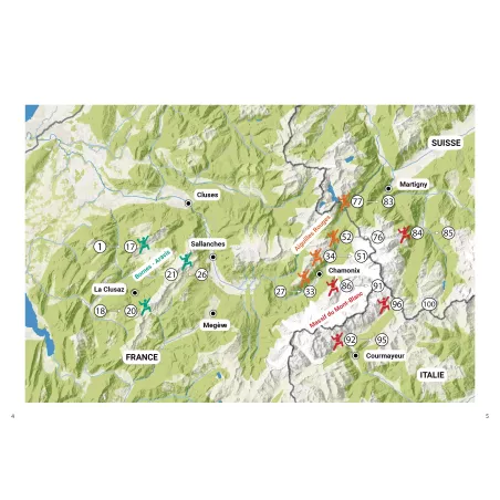 100 grandes voies plaisir autour de Chamonix