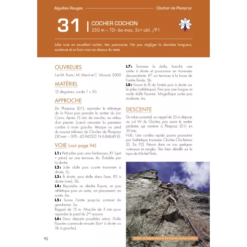 100 grandes voies plaisir autour de Chamonix