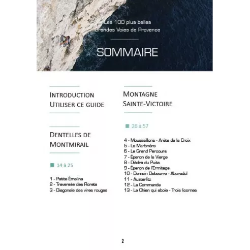 Les 100 plus belles grandes voies de Provence