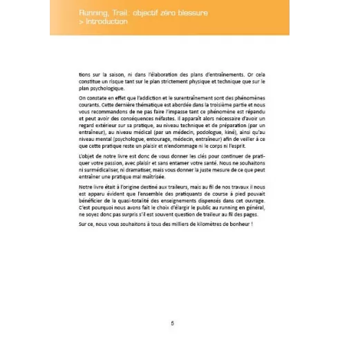 Running, trail : Objectif zéro blessure