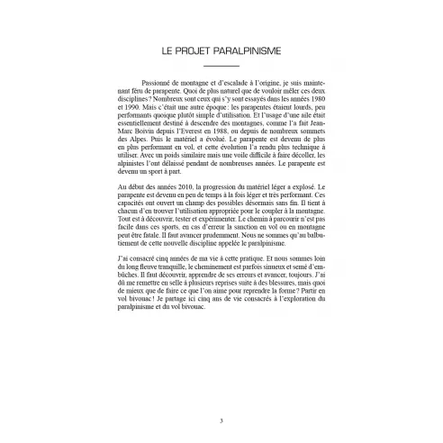 Parapente, alpinisme et vol bivouac autour de la planète