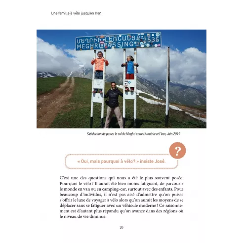 Une famille à vélo jusqu’en Iran