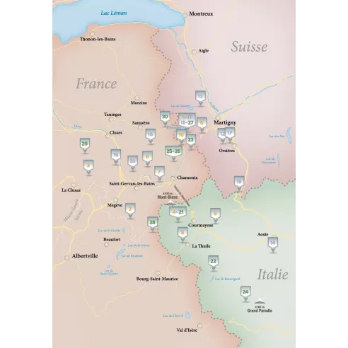 Sommets autour du Mont-Blanc