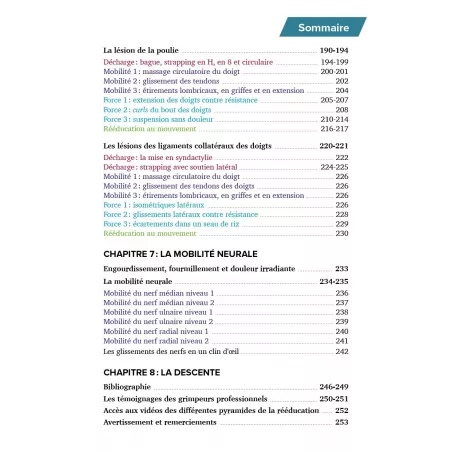 L'escalade sans blessure